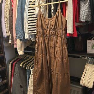 Moon River Brown Maxi Dress
